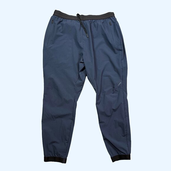 HILL CITY Mens Jogger Pant Sz X-Large Navy Blue Athletic Performance Drawstring - Picture 2 of 6